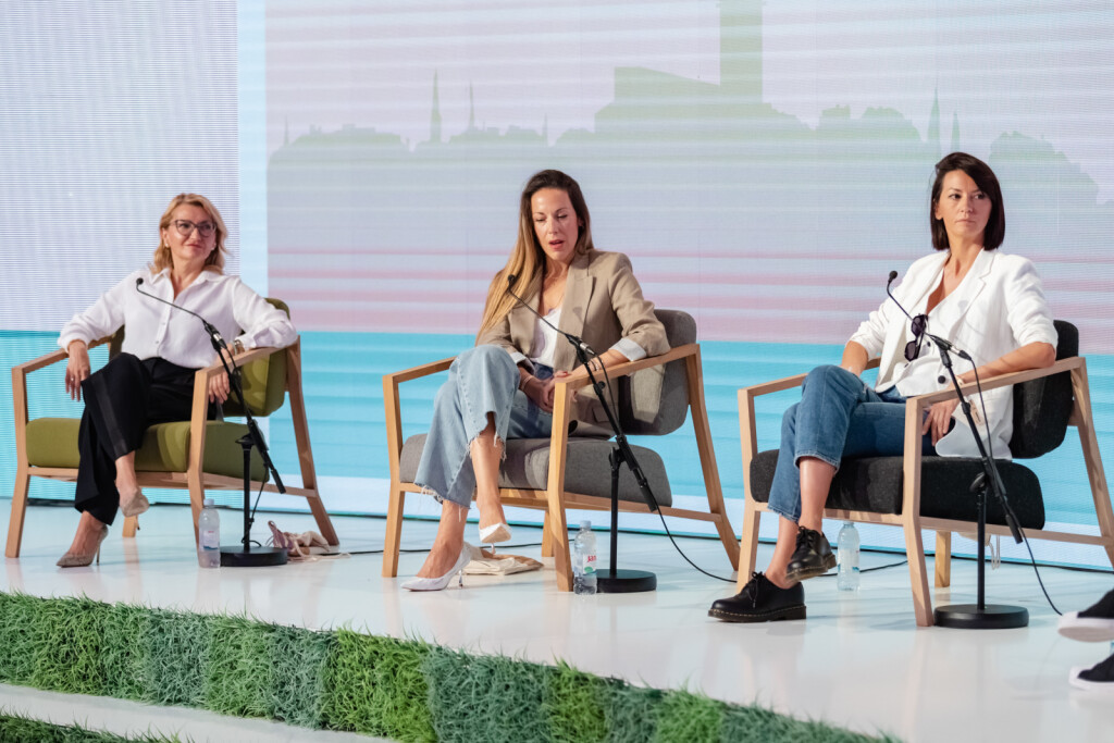Aleksandra Dilevska Simova, Vanja Jurić i Ivana Paradžiković na panelu 'Vodimo li ponovno bitke naših baka? Ženska prava nakon Roe vs. Wade'