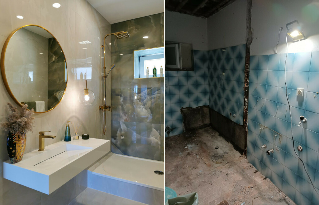 Renovacija kupaonice stare više od 30 godina u stanu u Makarskoj. - 2
