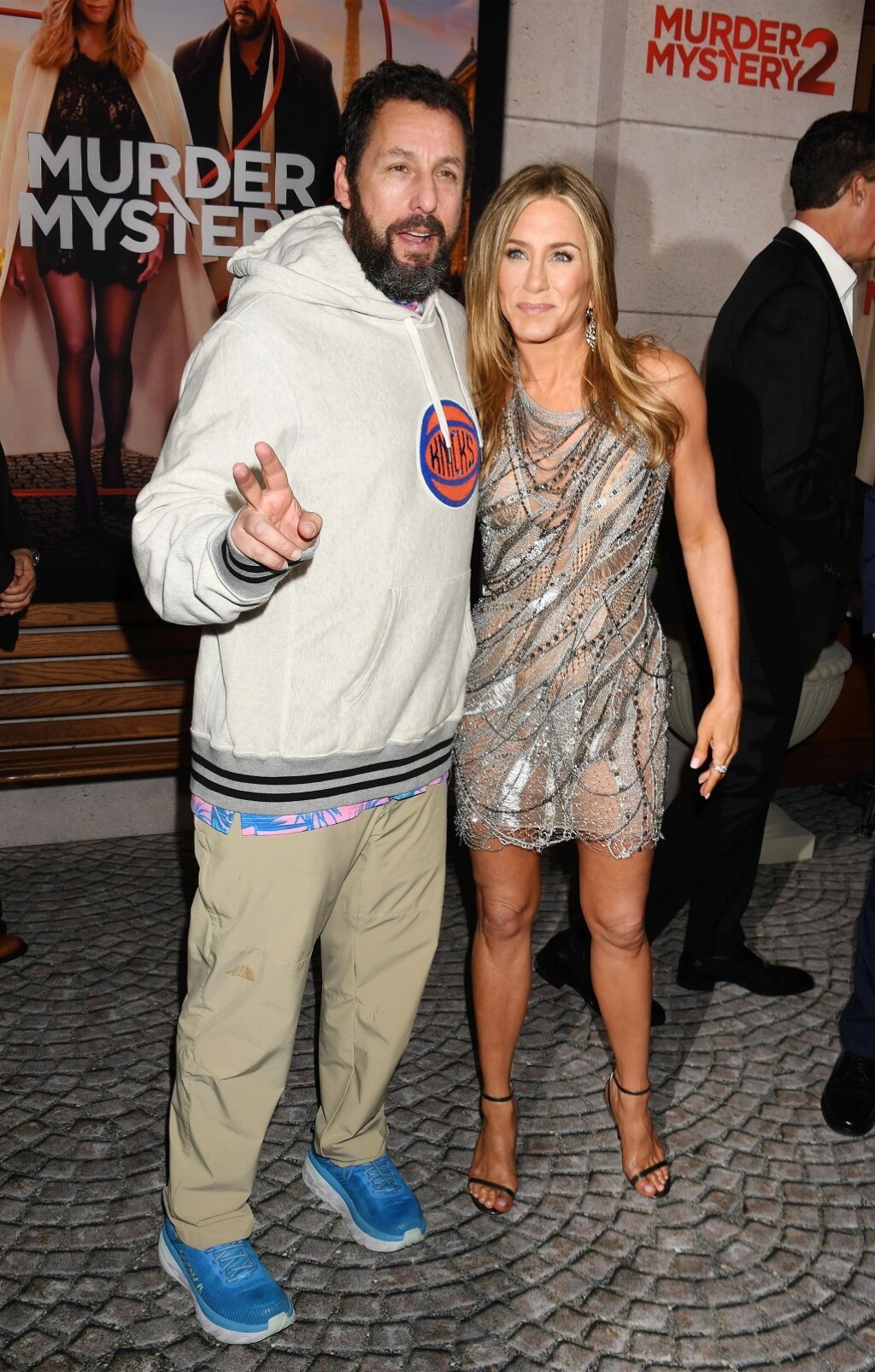 Jennifer Aniston i Adam Sandler na premijeri filma Slučajni detektivi 2 u Los Angelesu
