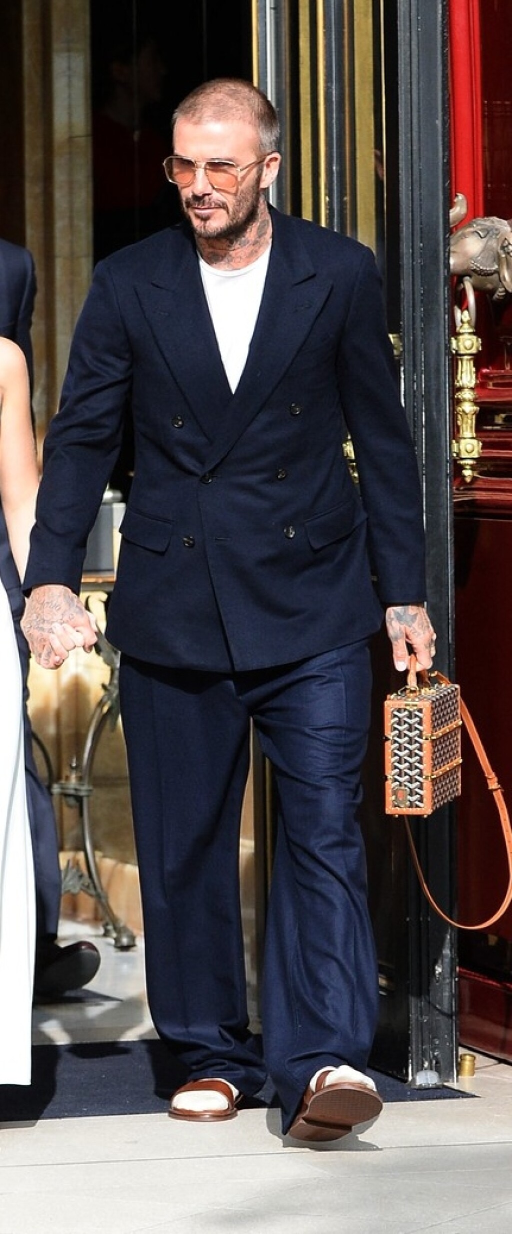David Beckham u sandalama i čarapama