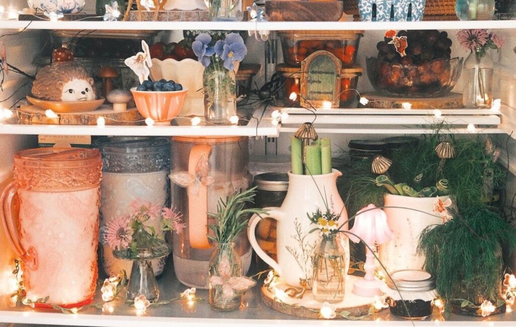 Dekorirana unutrašnjost hladnjaka