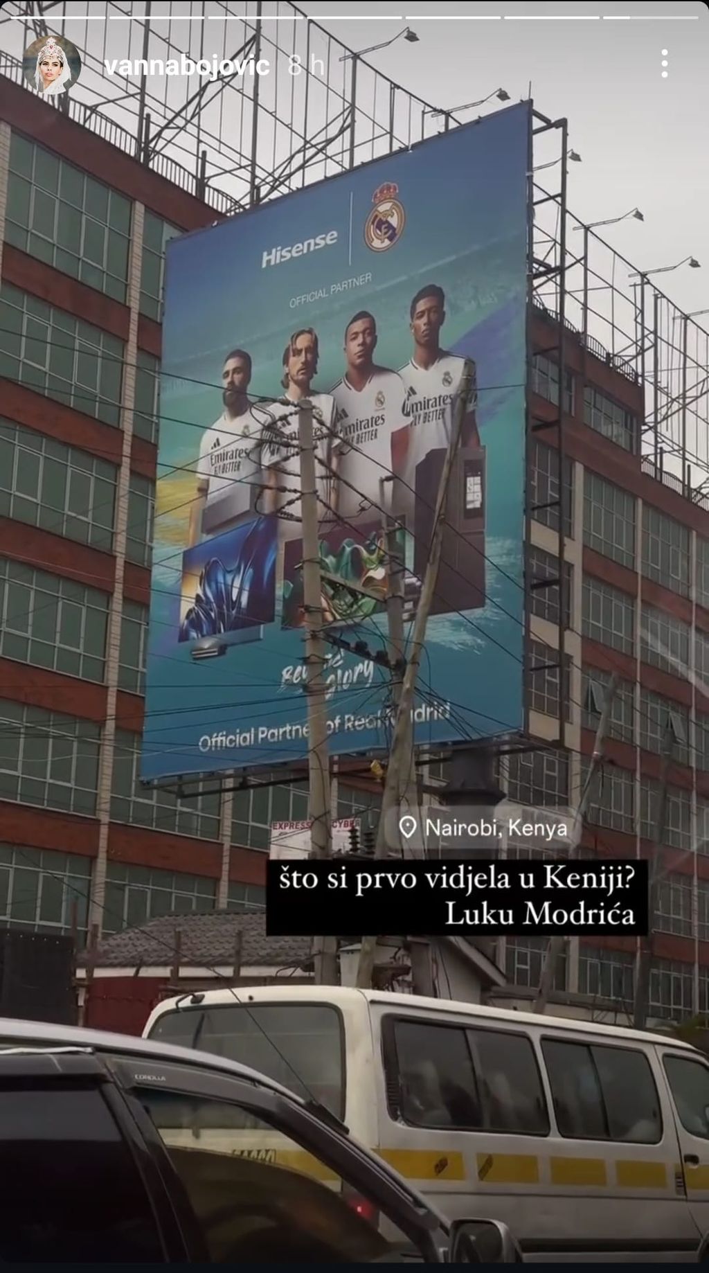 Luka Modrić na plakatu u Nairobiju