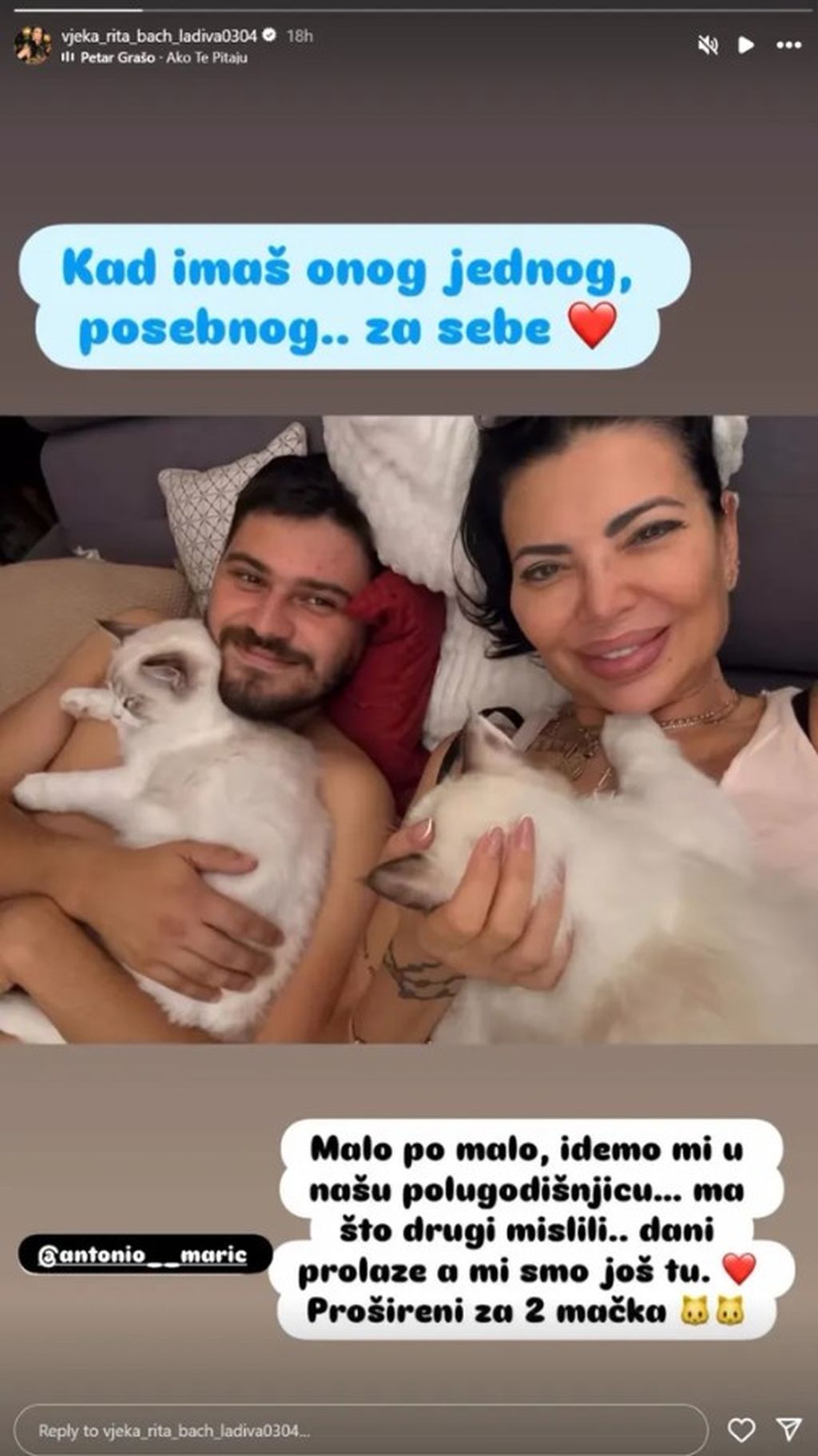 Vjekoslava Bach, Antonio Marić