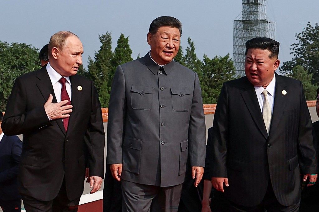 Vladimir Putin, Xi Jinping, Kim Jong Un