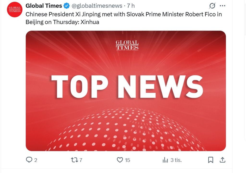 Aleksandar Vučić i objava na X-u