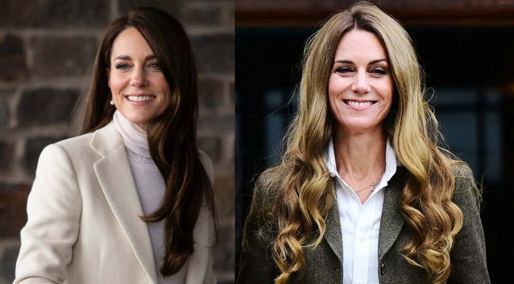 Princeza od Walesa kao brineta i plavuša