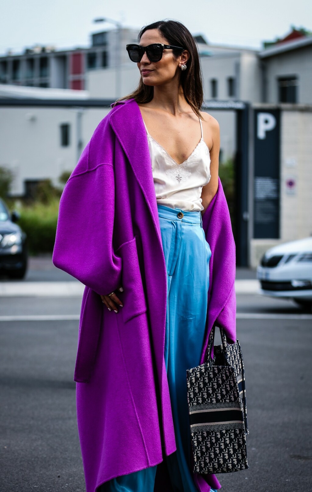 Ljubičasta boja u street style izdanjima s Tjedna mode - 2