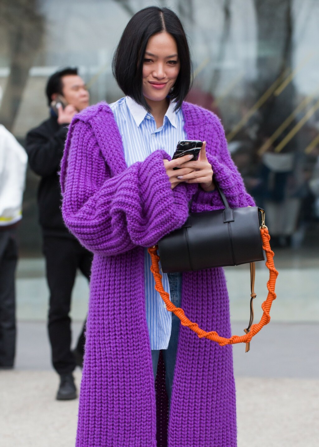 Ljubičasta boja u street style izdanjima s Tjedna mode - 3