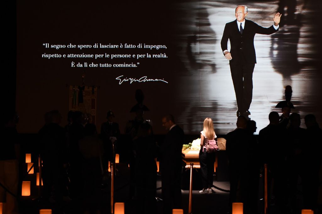 Giorgio Armani - opraštaju u Italiji