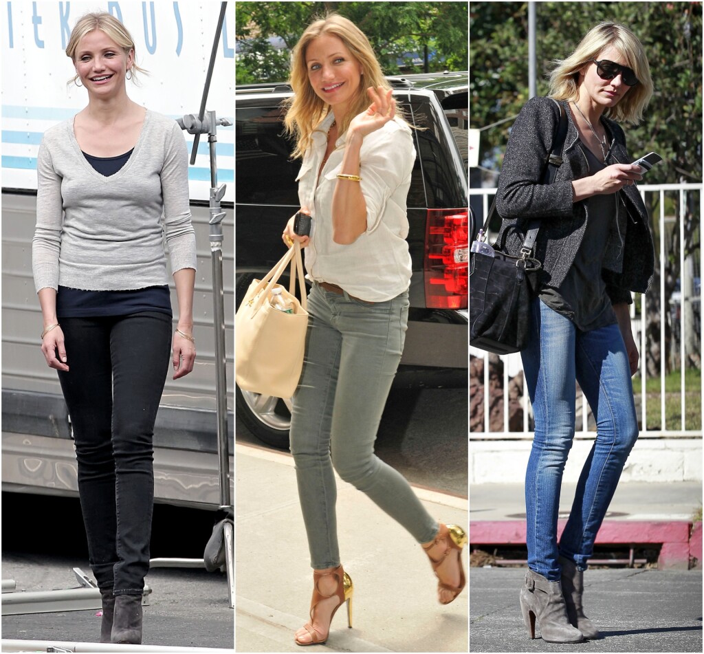 Cameron Diaz u skinny trapericama 2010., 2011. i 2012.