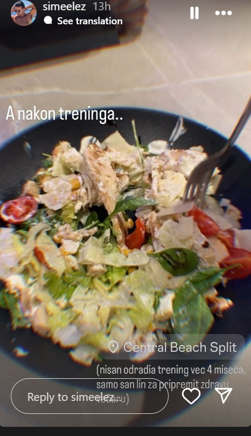 Šime Elez na Instagramu