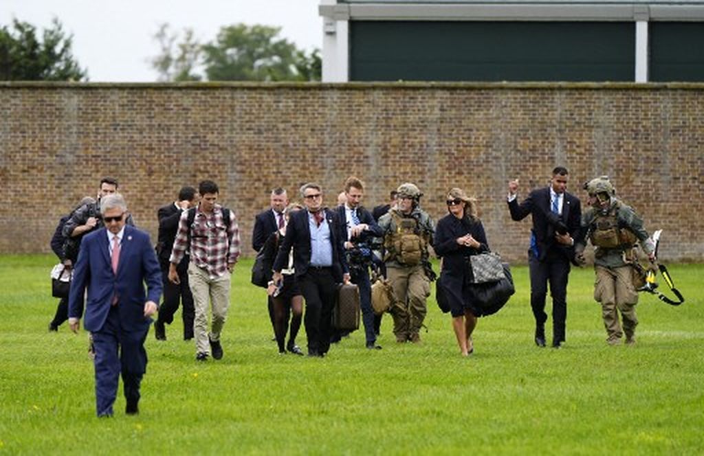 Doček Donalda Trumpa u Windsoru - 2