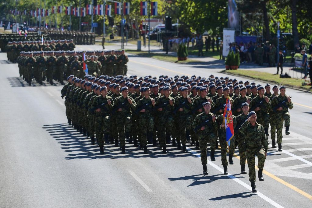 Generalna proba vojne parade u Beogradu - 1
