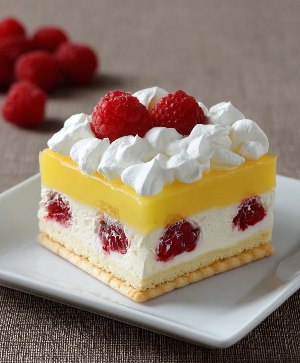 Papin kolač s malinama