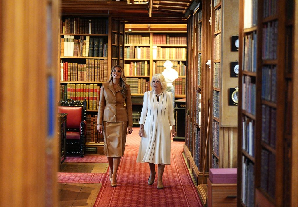 Kraljica Camilla i Melania Trump u Royal Library - 6