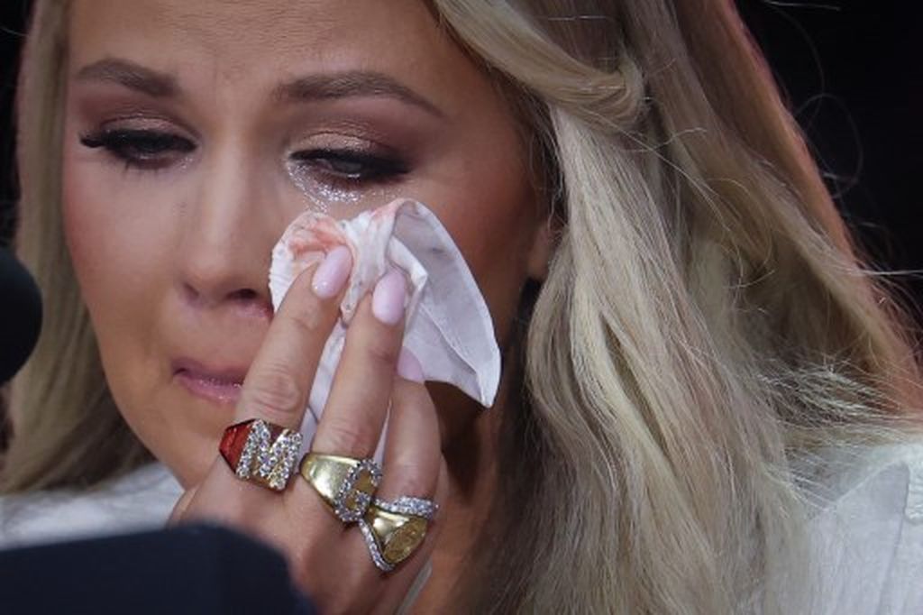 Erika Kirk na komemoraciji za supruga Charlieja Kirka - 1