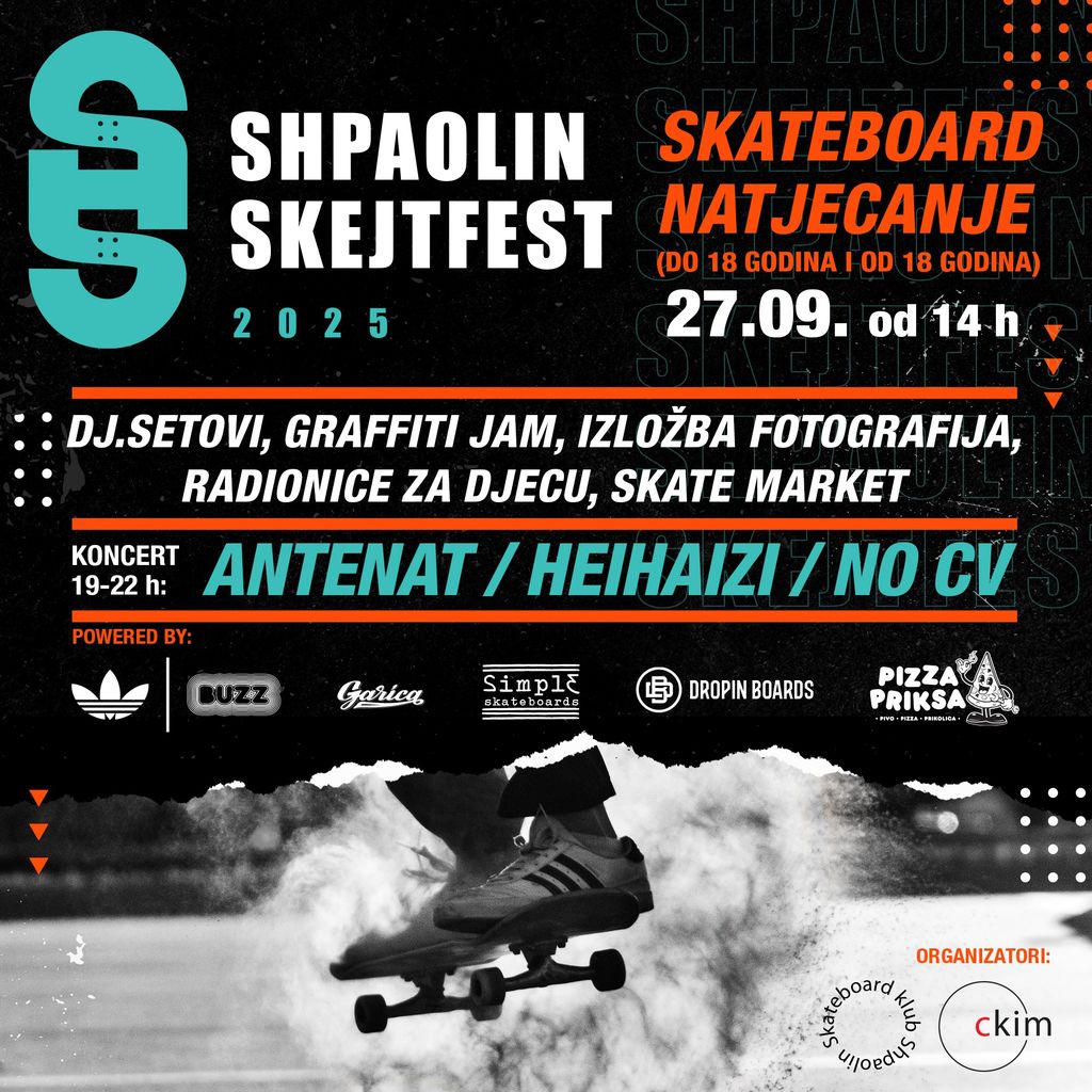 SHPAOLIN SKEJTFEST 2025 plakat