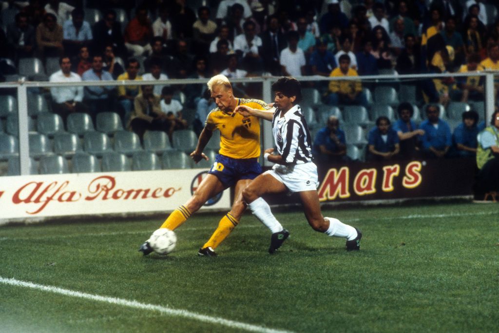 Klas Ingesson i Ronald Gonzalez na SP-u 1990.