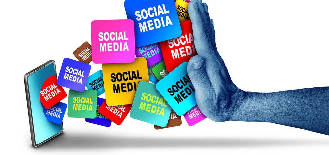 Zabrana društvenih mreža, ilustracija