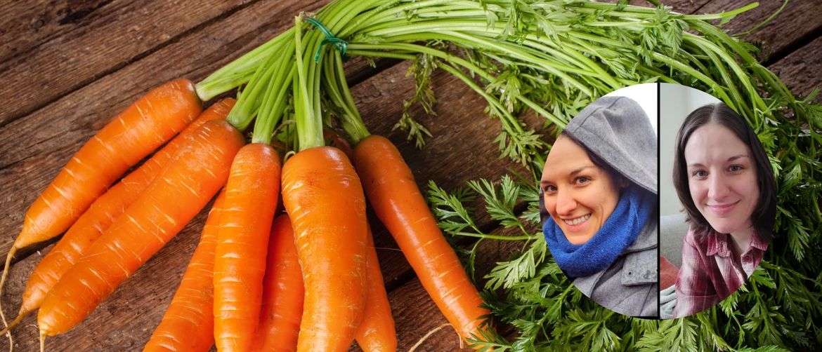 Mrkve na stolu i žena koja se borila s karotenoza