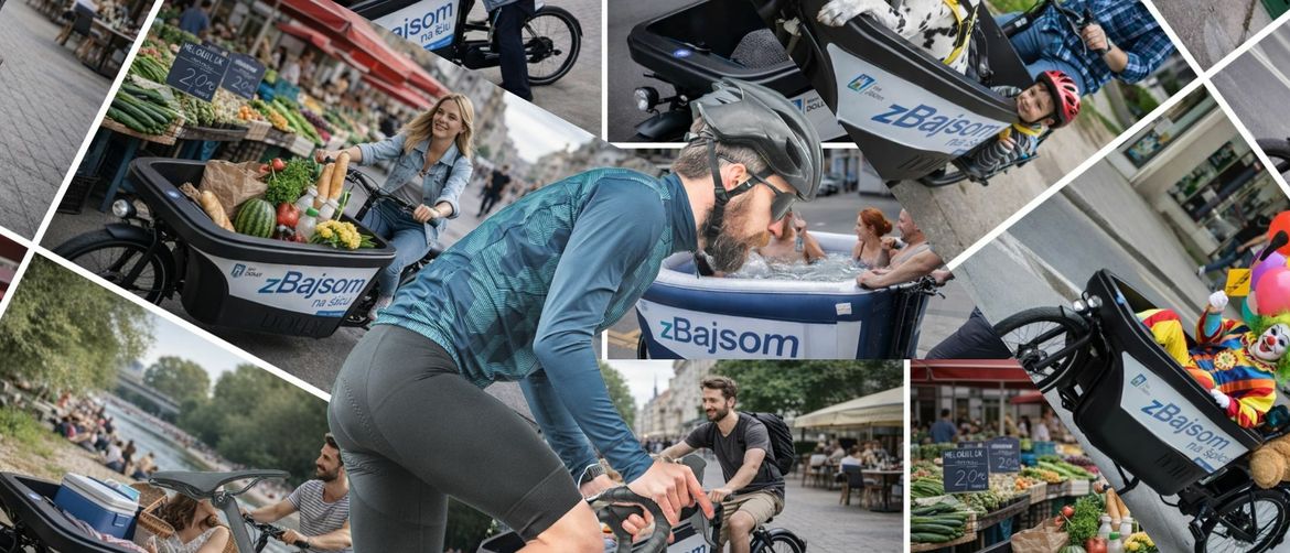 Cargo bicikl usluge Bajs u raznim ulogama