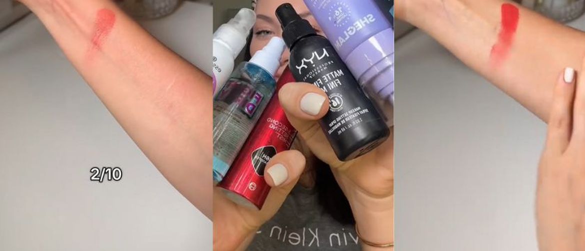 Testiranje sprejeva za setiranje šminke