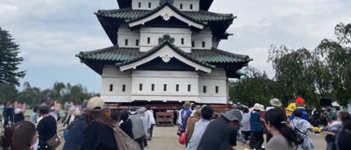Pomicanje dvorca u Japanu