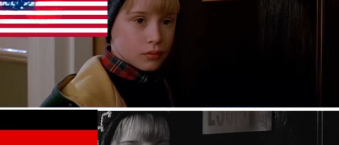 Isječak iz filma Sam u kući, na raznim jezicima