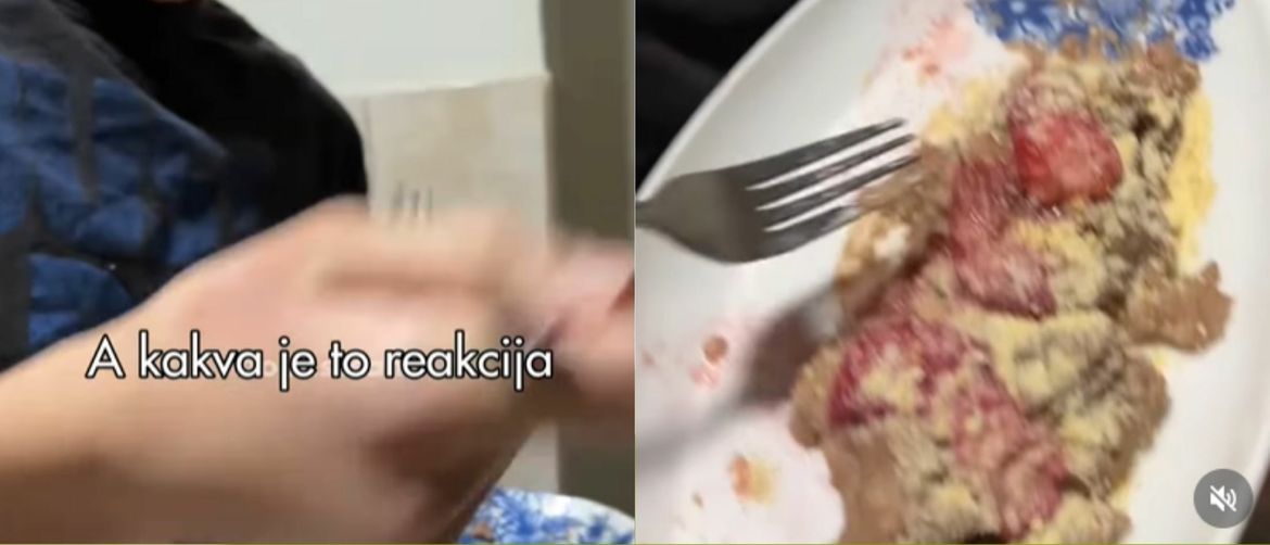 Brat usred probavanja sestrinog kolača