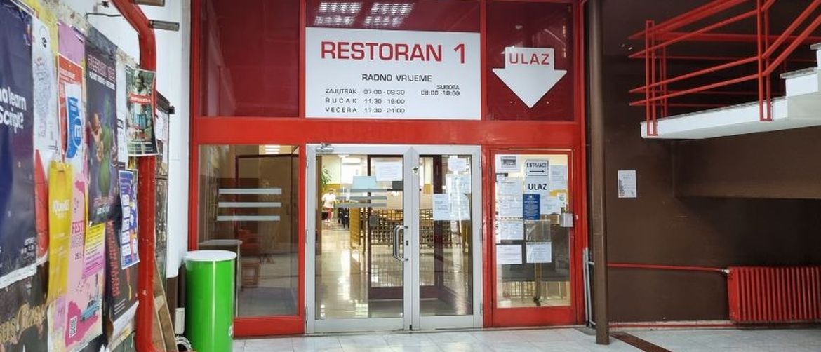 Restoran 1 unutar Studentskog doma Stjepan Radić.
