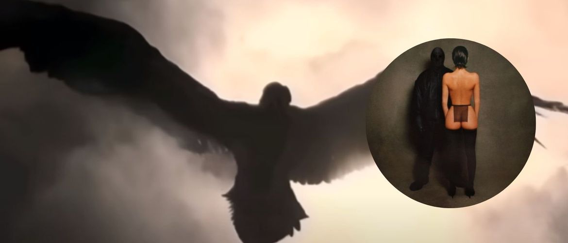 naslovnica album vultures Kanyea Westa i slika iz vizuala za glazbu