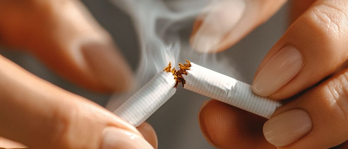 Potrgana cigareta kao simbol prestanka pušenja