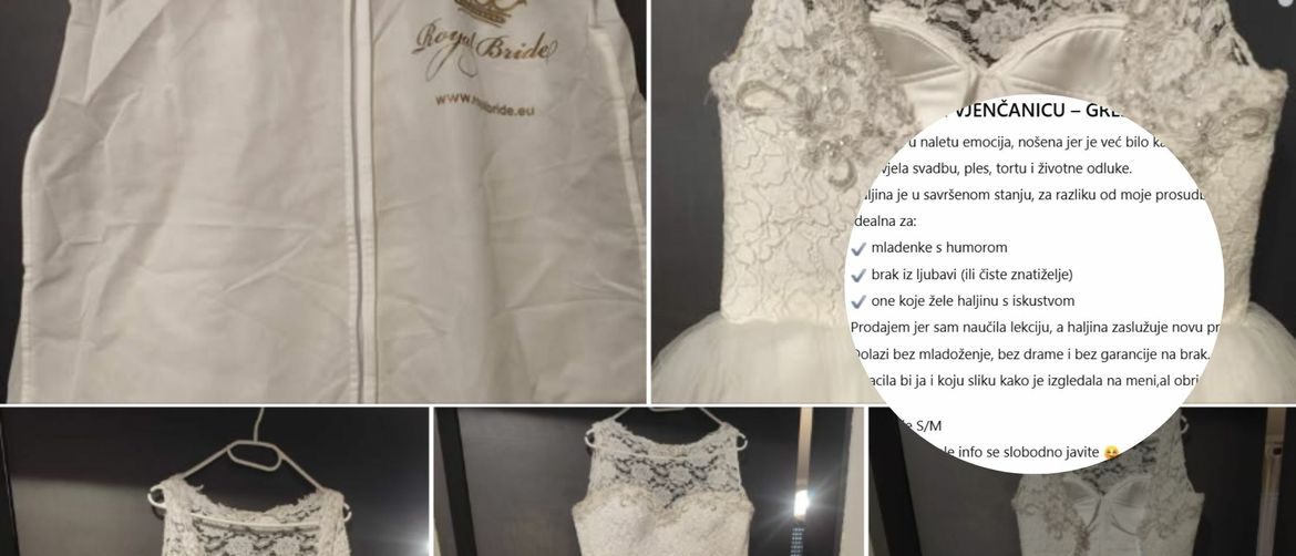 Oglas za vjenčanicu i urnebesni opis