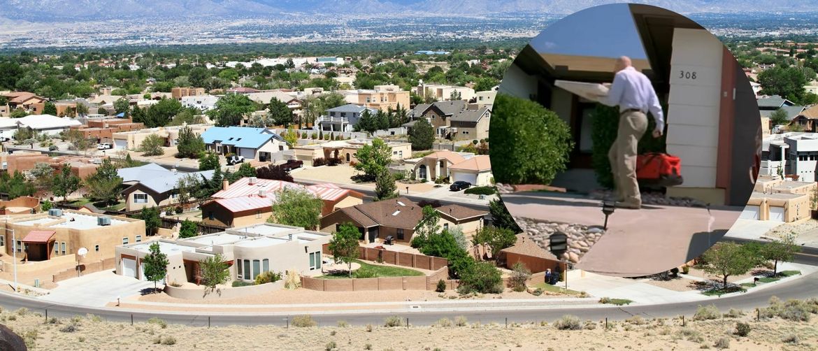 Albuquerque i kuća iz serije Na putu prema dolje (Breaking Bad)