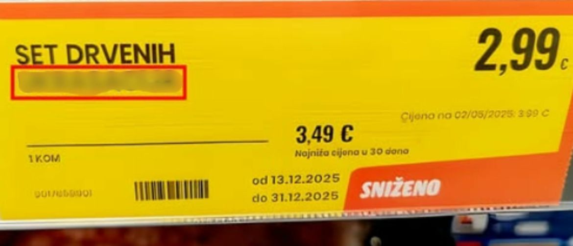 Neobičan naziv proizvoda na sniženju