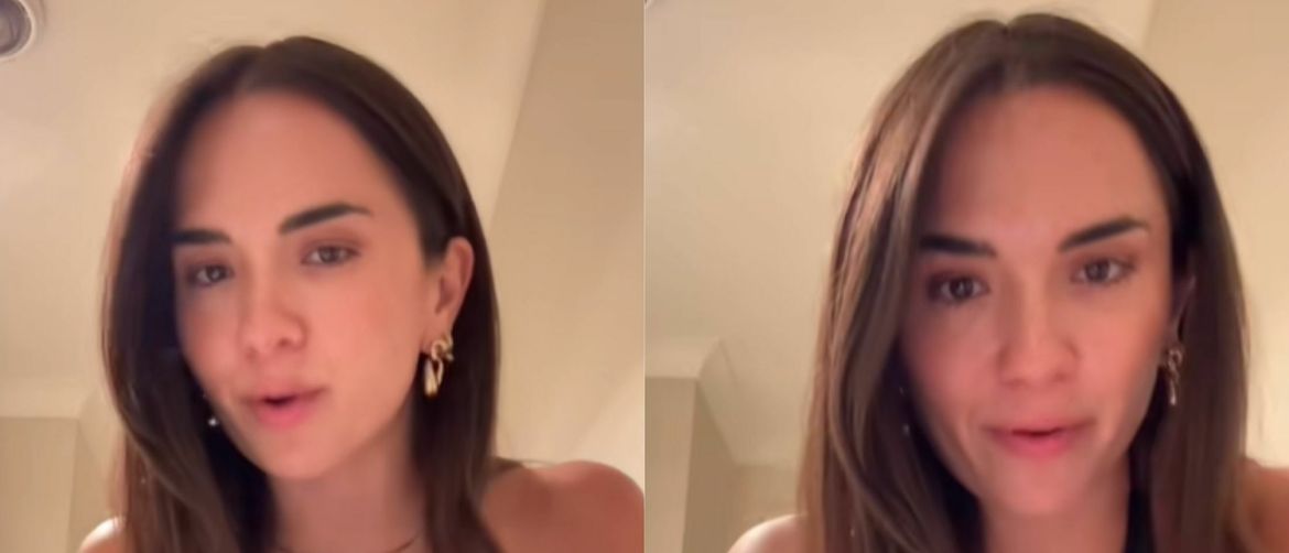 Influencerica Celeste Joan kako objašnjava prvi spoj