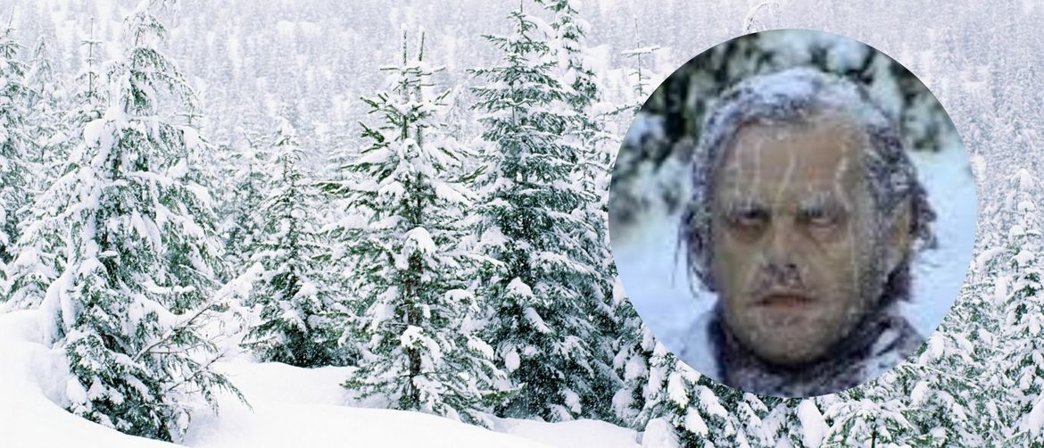 Smrznuti Jack Nicholson u ulozi Jacka Torrencea u filmu 