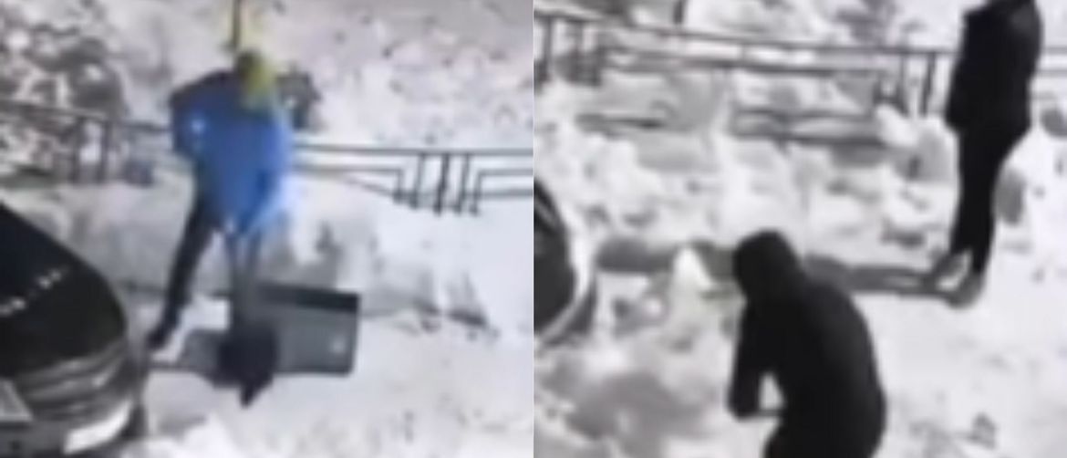 Svađa oko parkinga u snijegu