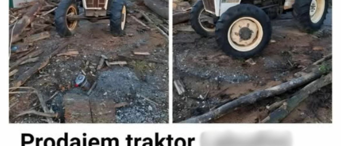 Oglas za prodaju traktora sa smiješnom pogreškom