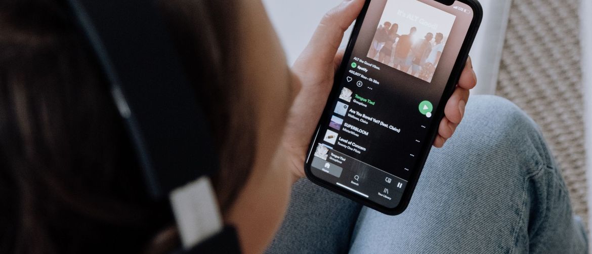 Slušanje glazbe na Spotifyju