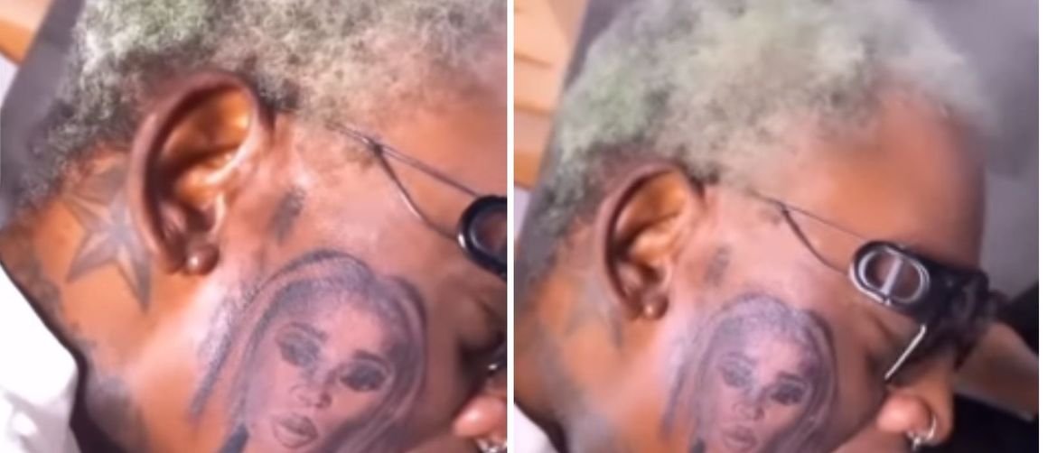 NBA igrač Dennis Rodman tetovirao lice likom djevojke