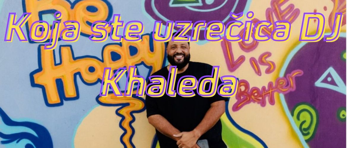Glazbenik DJ Khaled naslonjen na zid