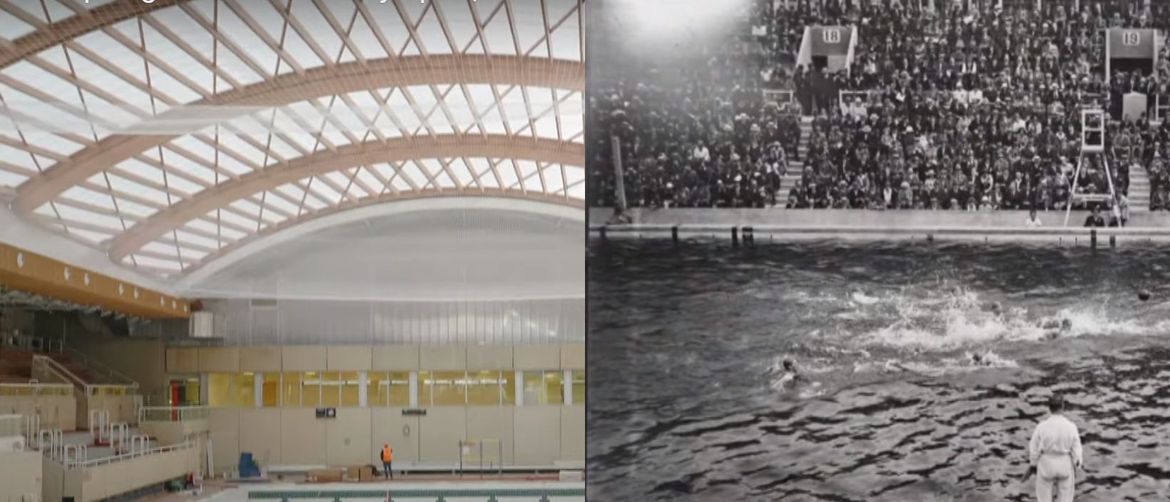 Stare i nove fotografije bazena na Olimpijskim igrama