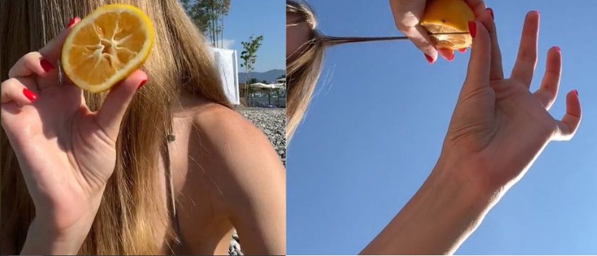 Stavljanje pramenova s limunom