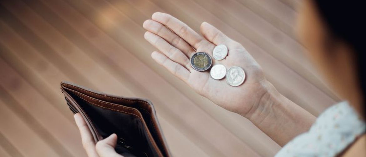 Prazan novčanik i sitniš