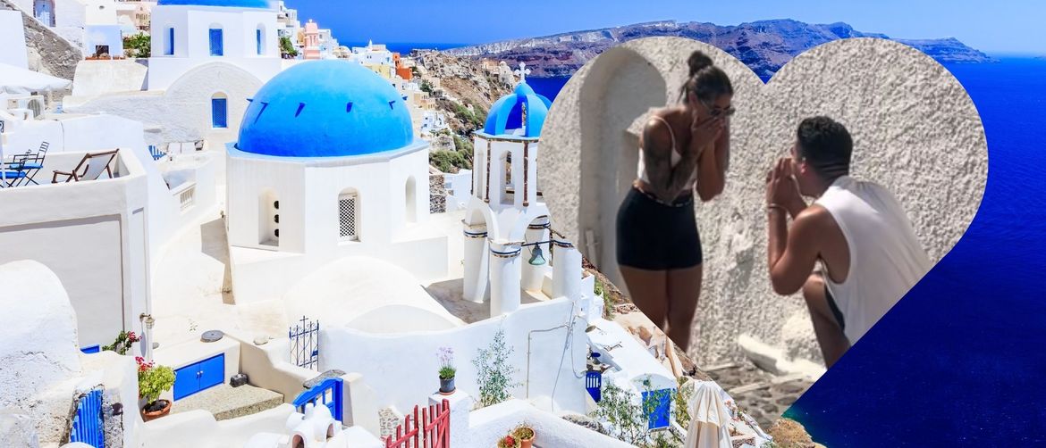 Santorini i mladi par pred zaruke