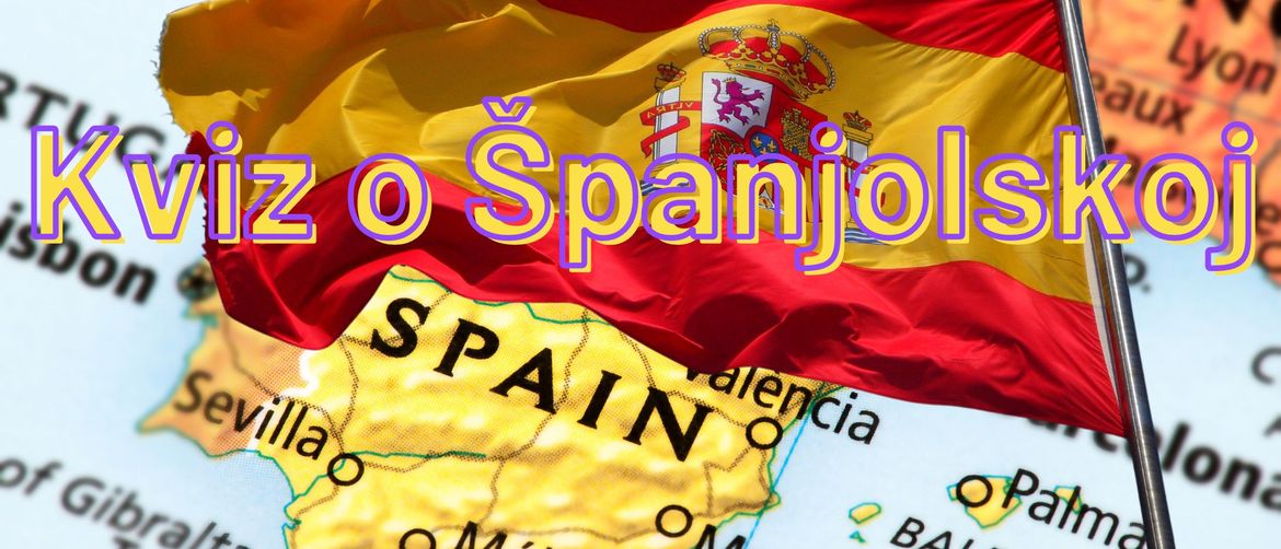 Španjolska zastava i karta Španjolske