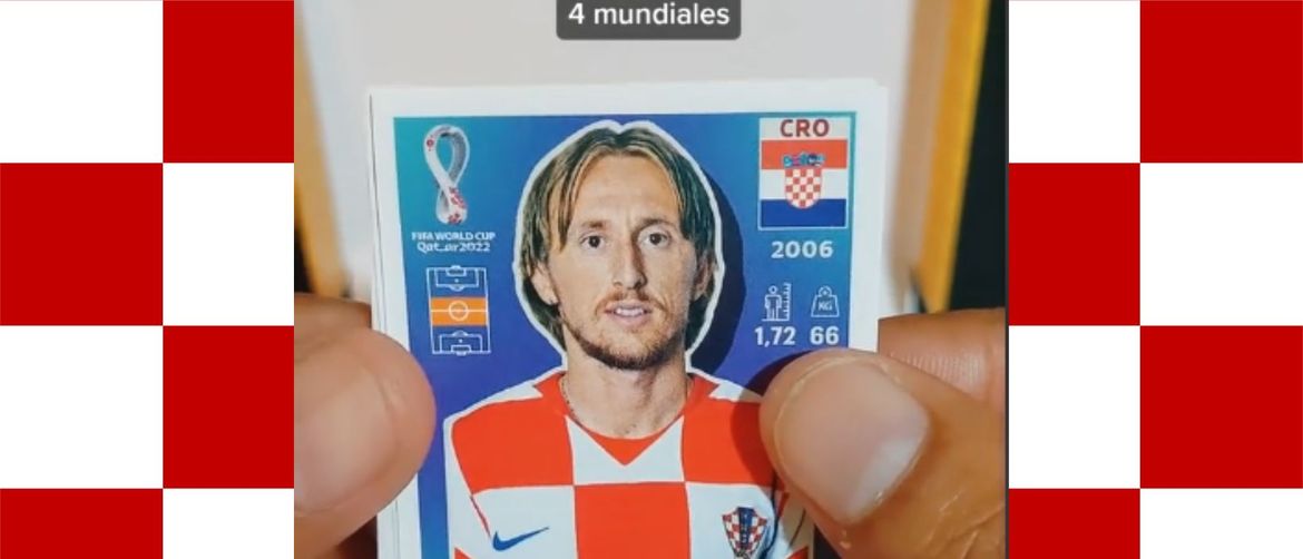 Sličice s nogometašima i Luka Modrić