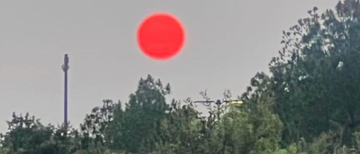Neobičan izgled sunca na nebu