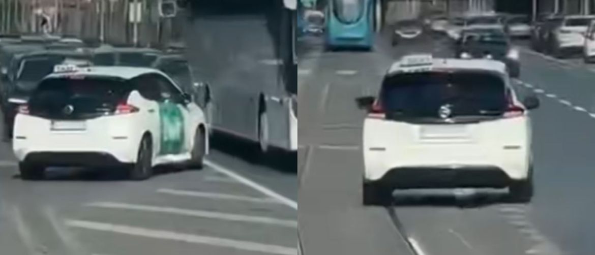 Vožnja taksista po Zagrebu u suprotnom smjeru